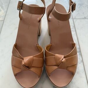 Loeffler Randall Tan Knot Sandals